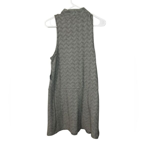 Free People Gray Zigzag Mini Dress - Picture 3 of 6
